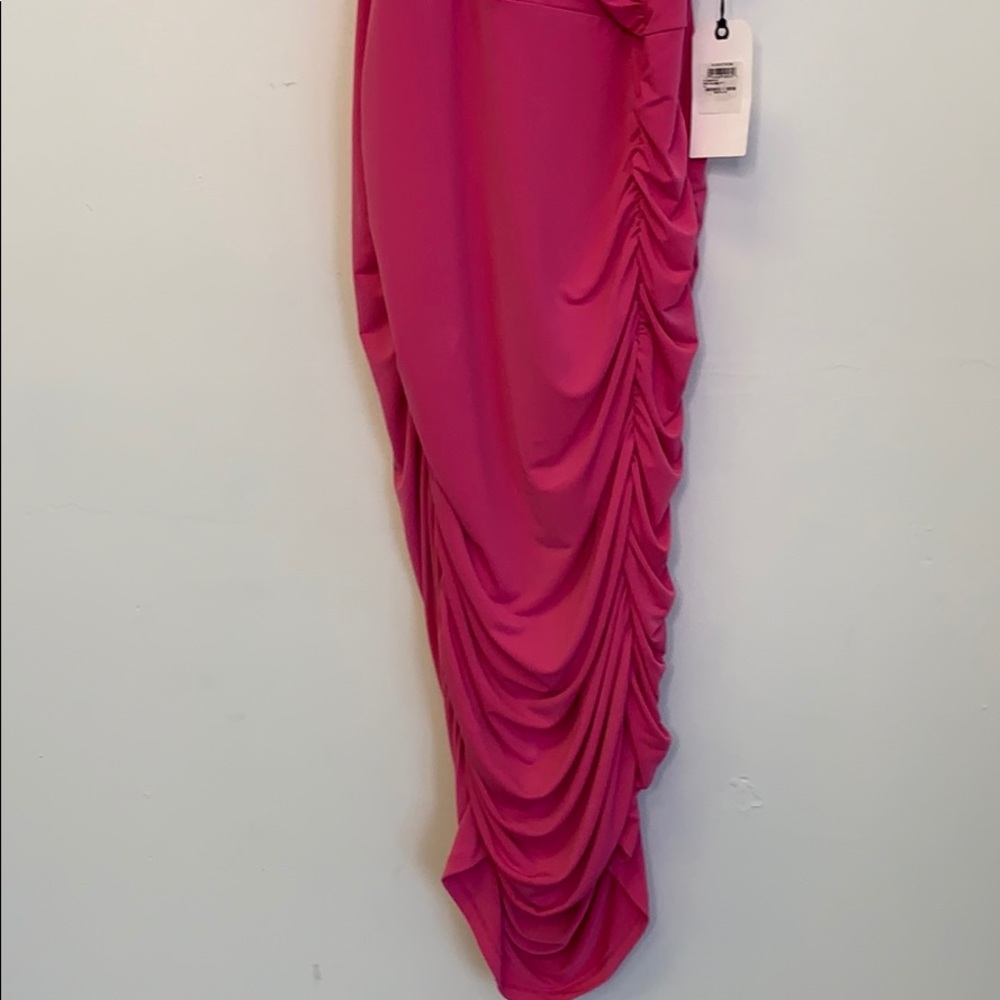 LEITH Nordstrom Plus Ruched Raspberry BodyCon 1X - Picture 6 of 12
